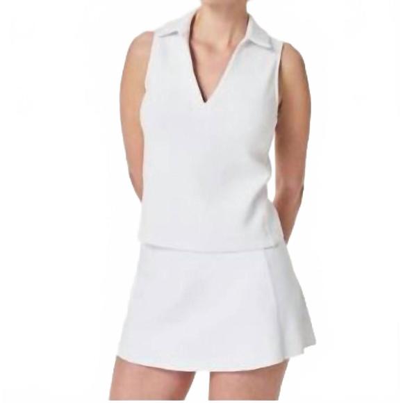 SPANX Tops - NEW SPANX airessentials polo tank in vivid white